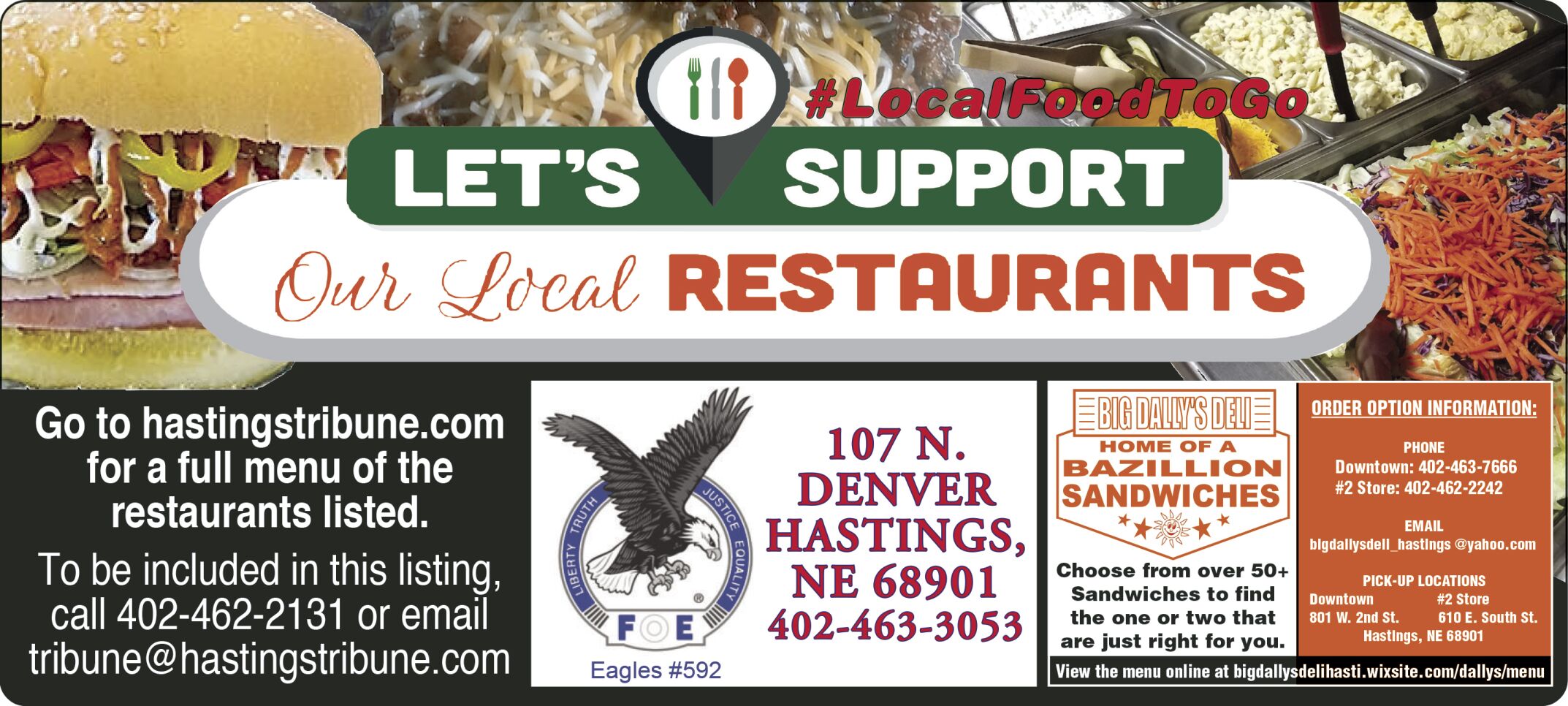 Support Your local restaurants